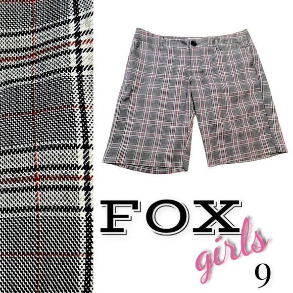 Fox Girls Sz 9 Plaid Shorts - Picture 1 of 7
